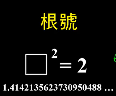 平方根 根號 台灣數位學苑 K12 數學